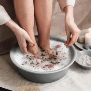 salt foot soak